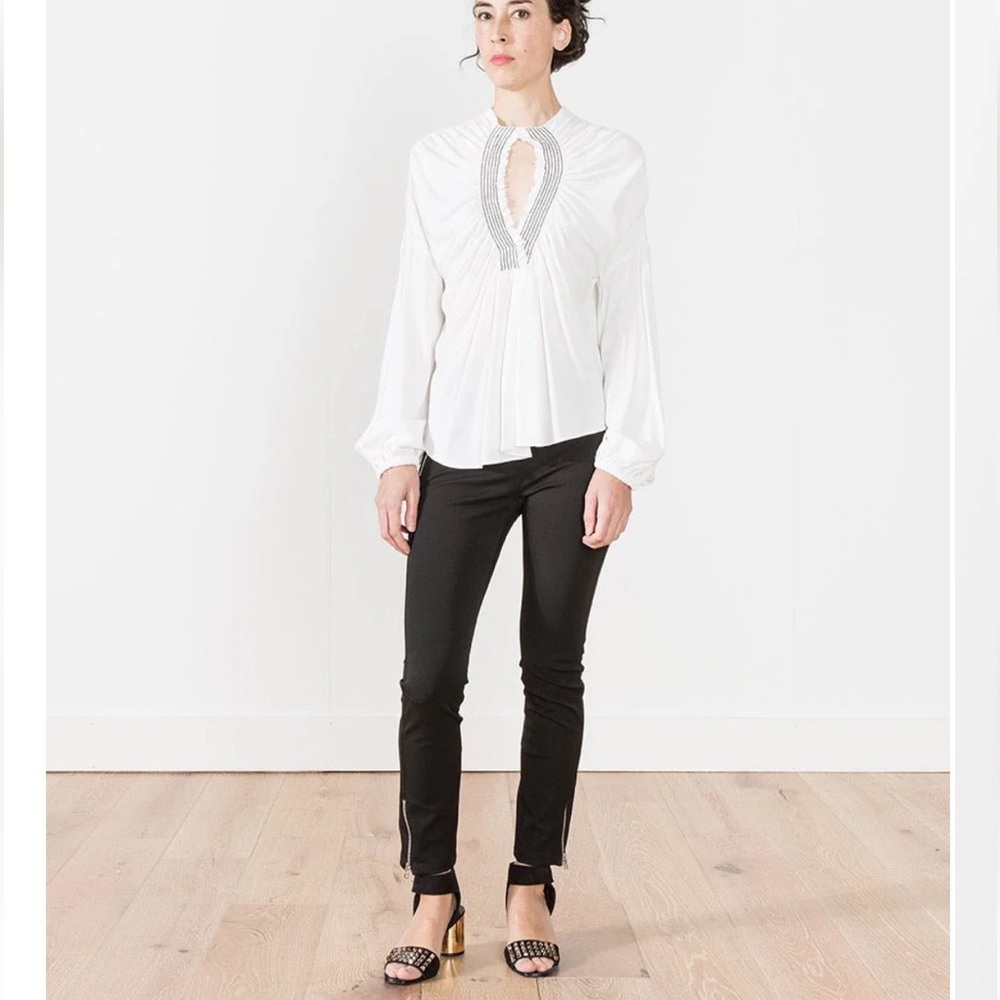 RACHEL COMEY Siphon White Blouse Top